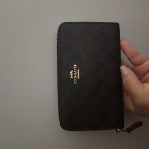 Coach Black and Brown Wallet